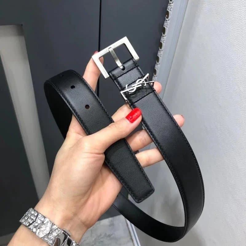 Saint Laurent Monogram Belt Classic YSL Logo