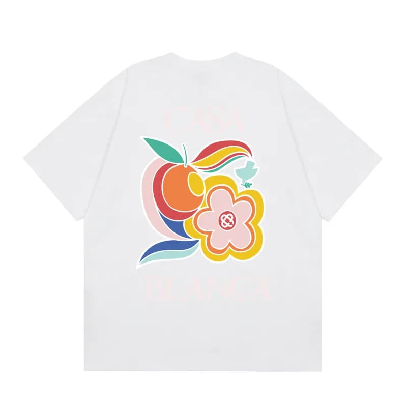 Graphic Tee Fruit & Flower Print