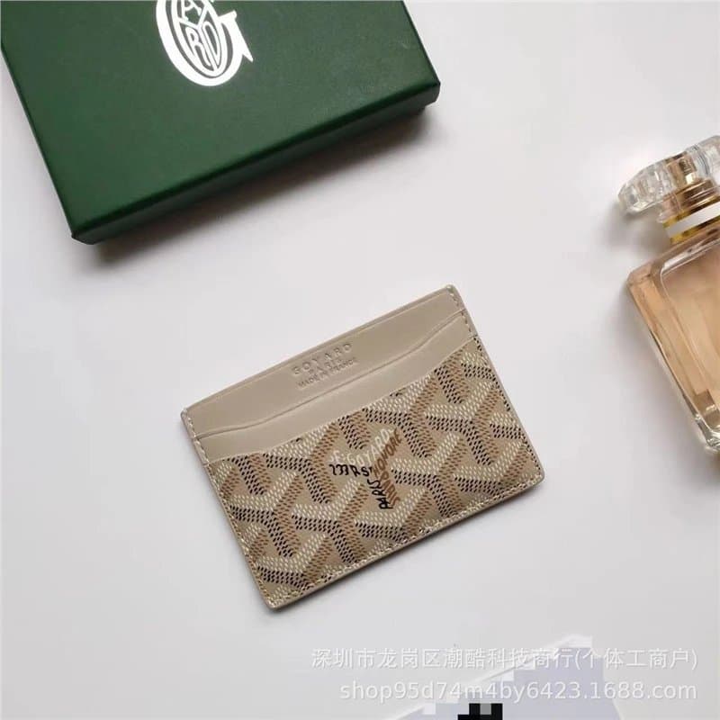 Goyard Card Holder Goyardine Canvas