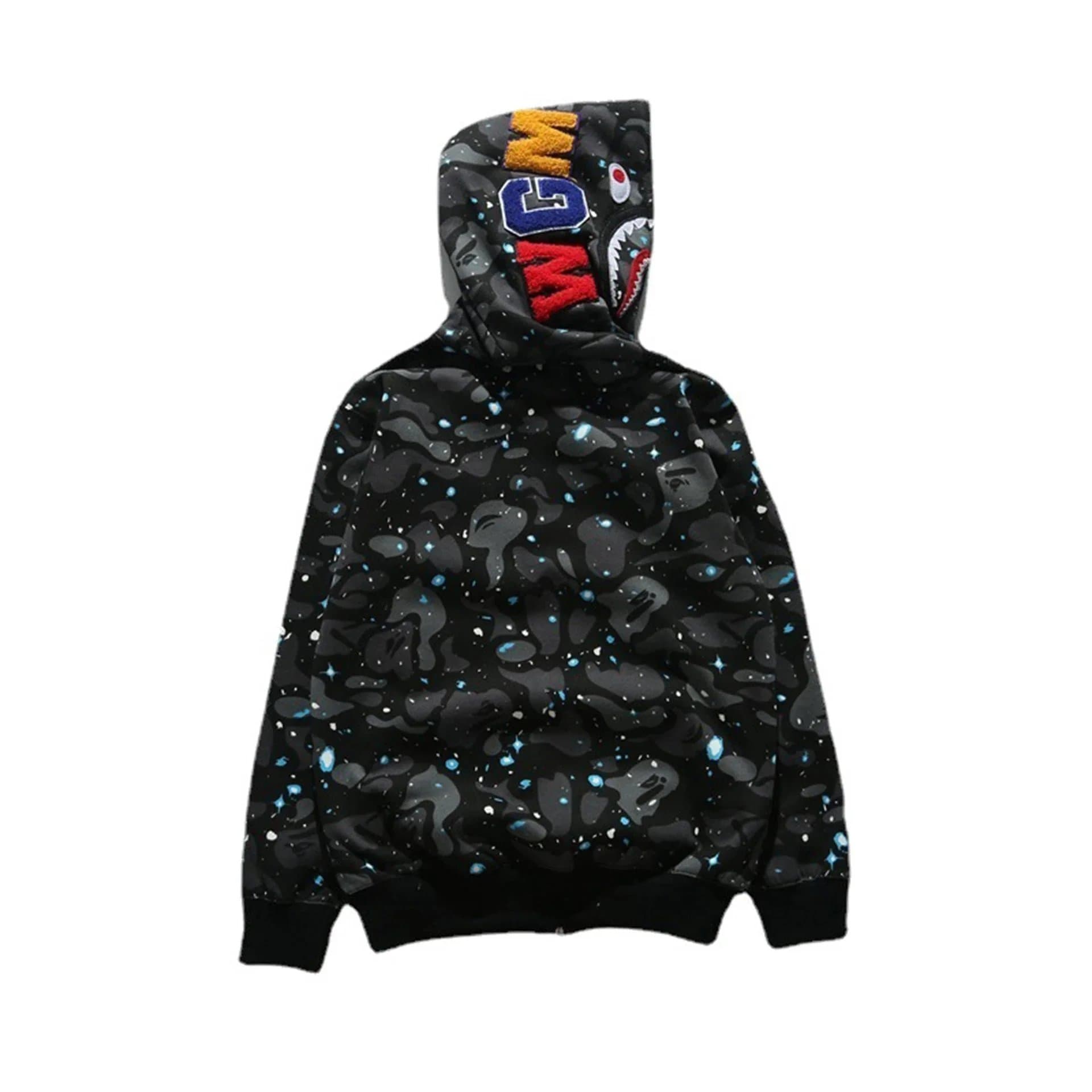 BAPE Full-Zip Hoodie Multi-Color Camo Panel — 30