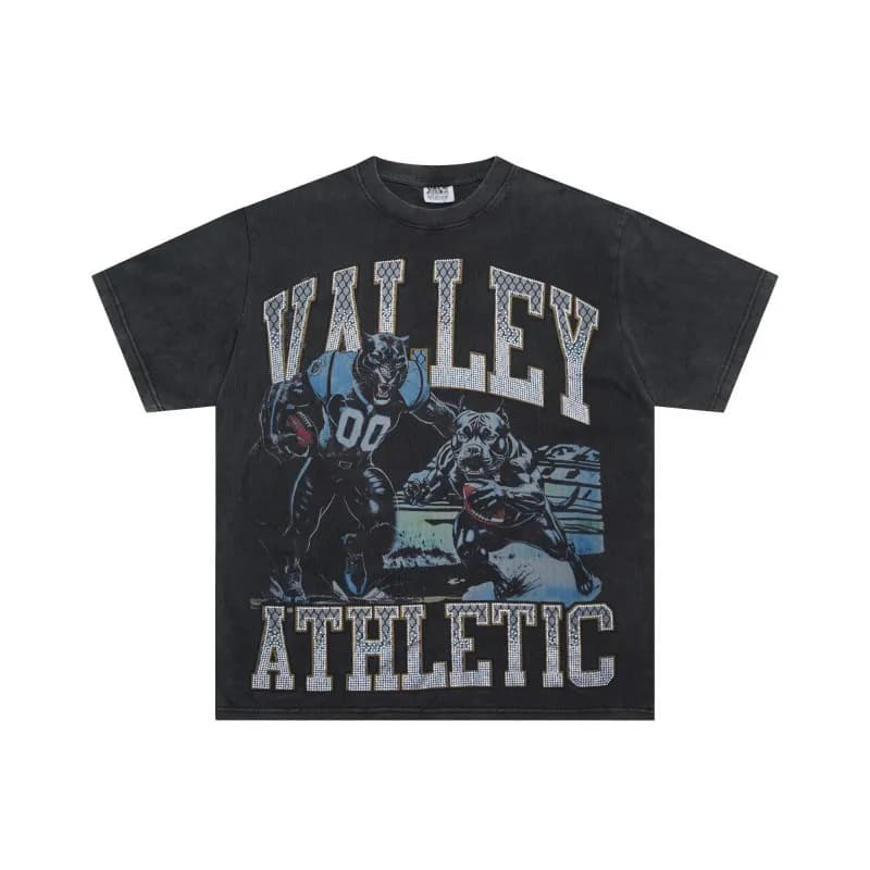 Vale Forever Valley Athletic Tee Rhinestone Graphic