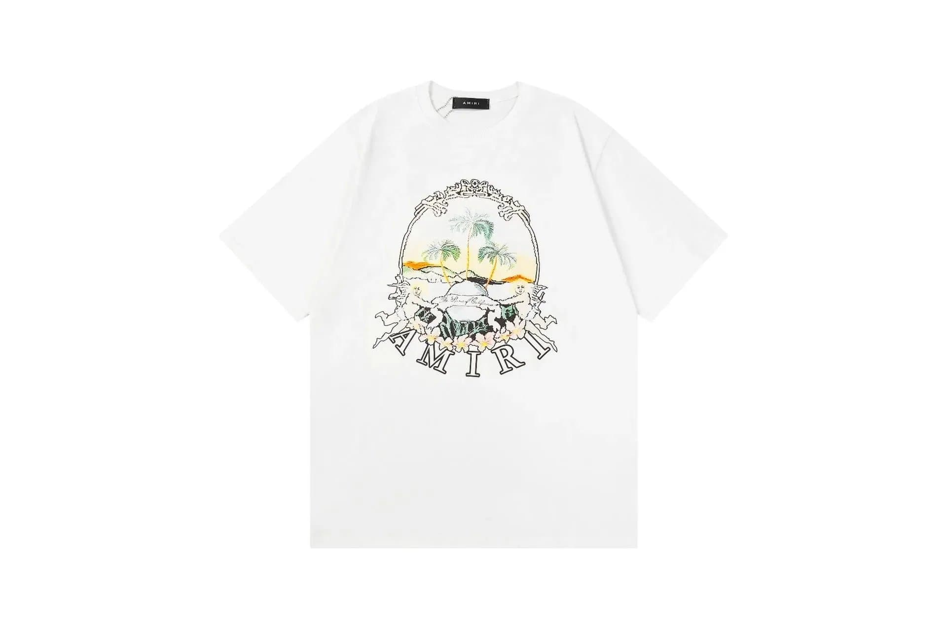 Amiri Graphic T-Shirt Palm Tree Arch