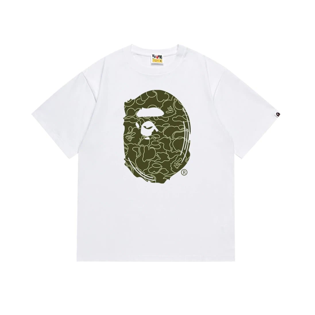 BAPE Ape Head Tee Cigar Ape — 173白绿