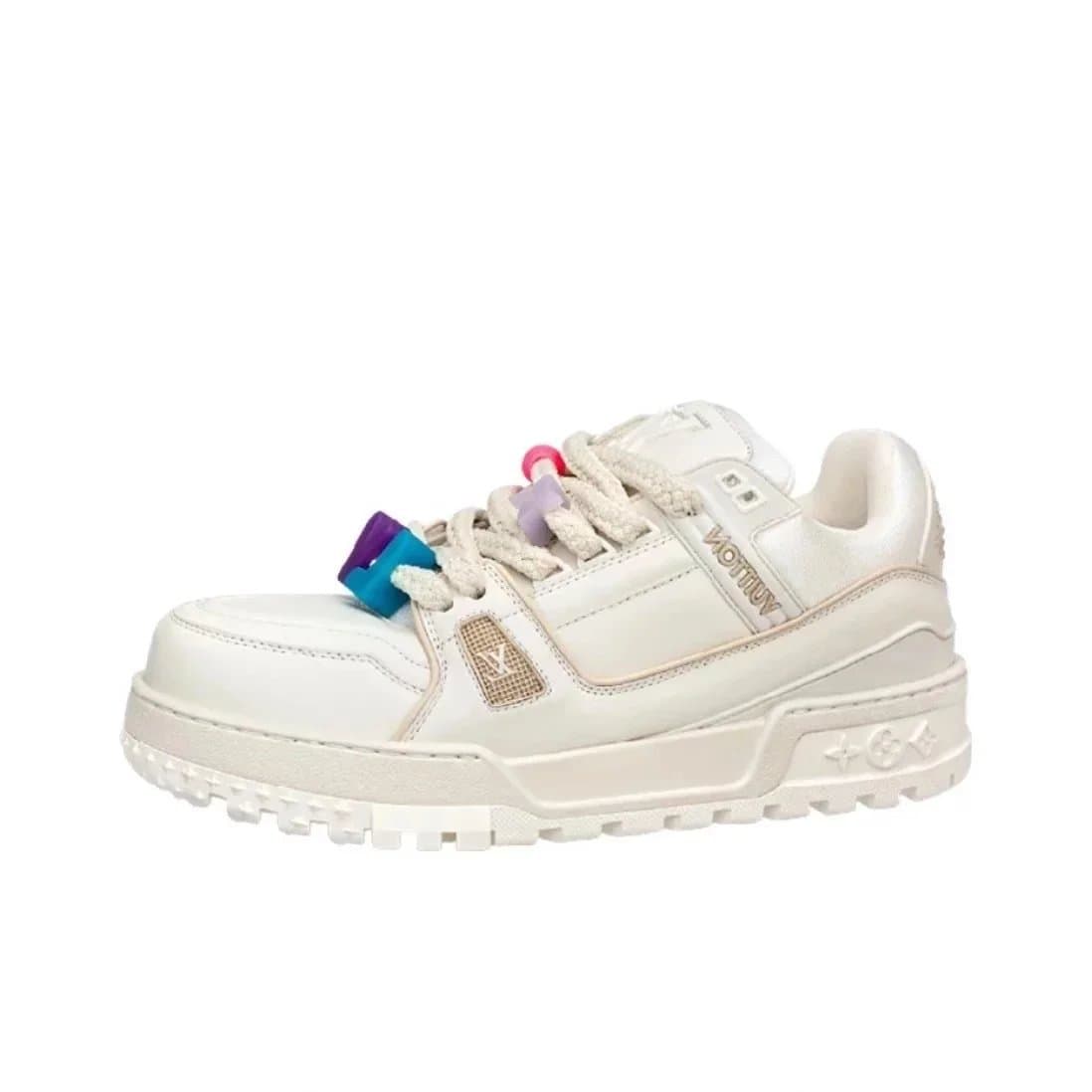 Louis Vuitton LV Trainer Monogram — A+版 1v 米白胖丁