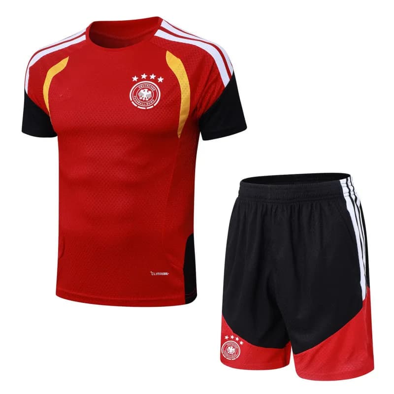 Adidas Argentina Training Set White/Navy/Blue — B2627德国红色短袖圆领套装