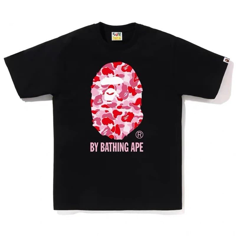 BAPE Ape Head Tee Multicolor Camo Ape — 964黑粉