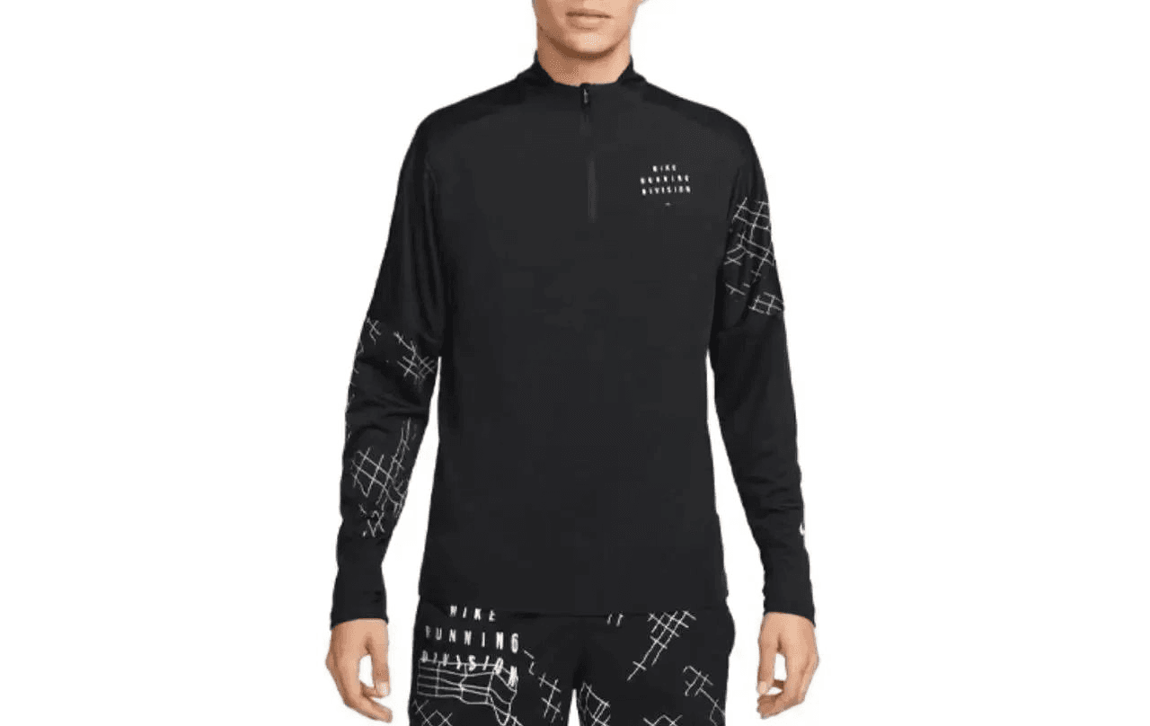 Nike Running Division Half-Zip Grid Print