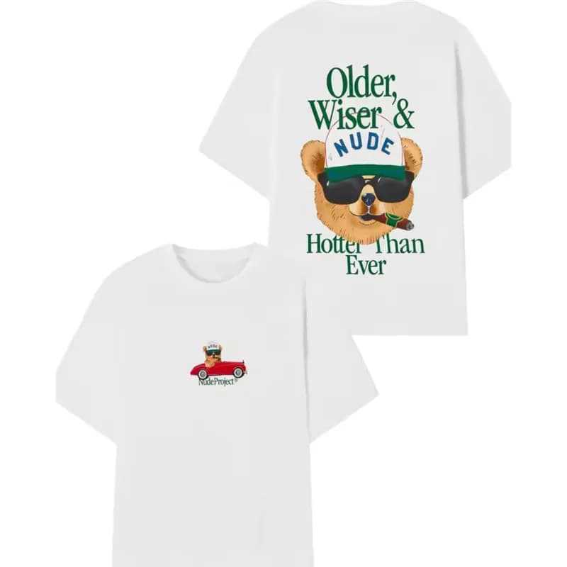 Broken Planet Graphic Tee Older, Wiser & Nude