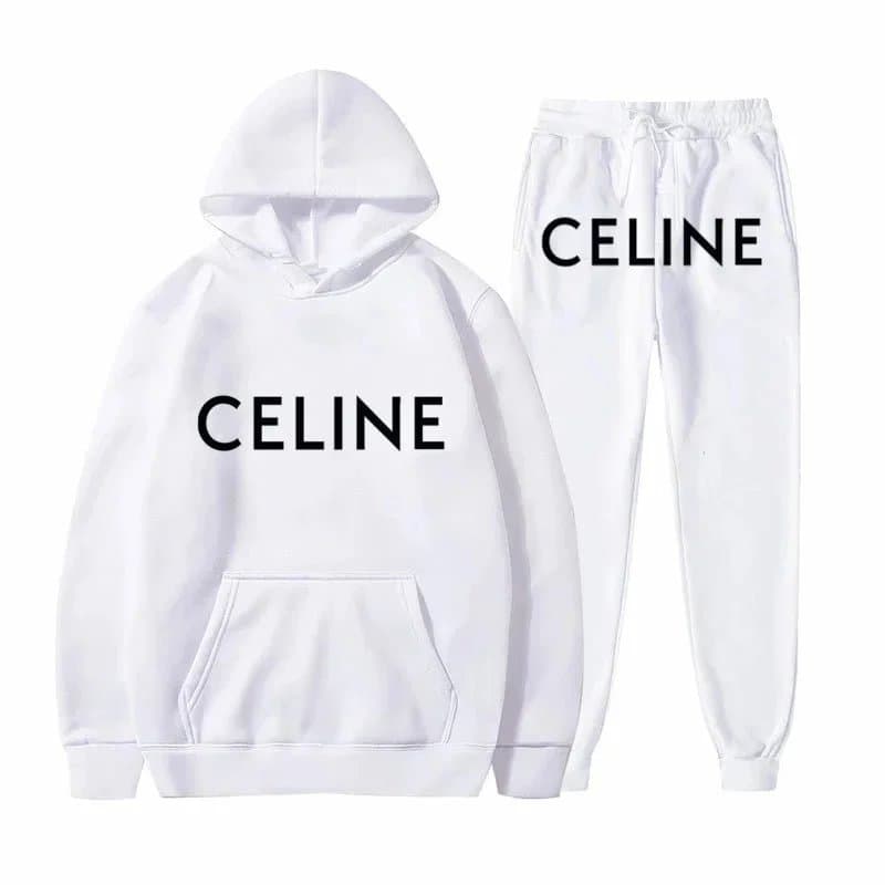 Celine Logo Joggers White Logo — 1
