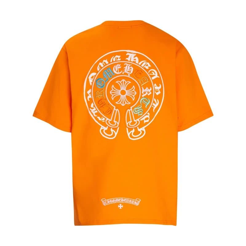 Chrome Hearts Graphic Tee Icon Print — 6038橘色