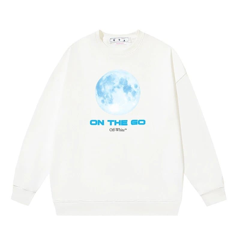 Off-White Cotton Sweatshirt Painted Arrow — A15