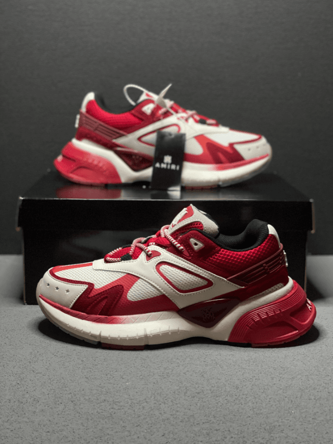 Amiri Sneaker Star Perforated — A-12红色