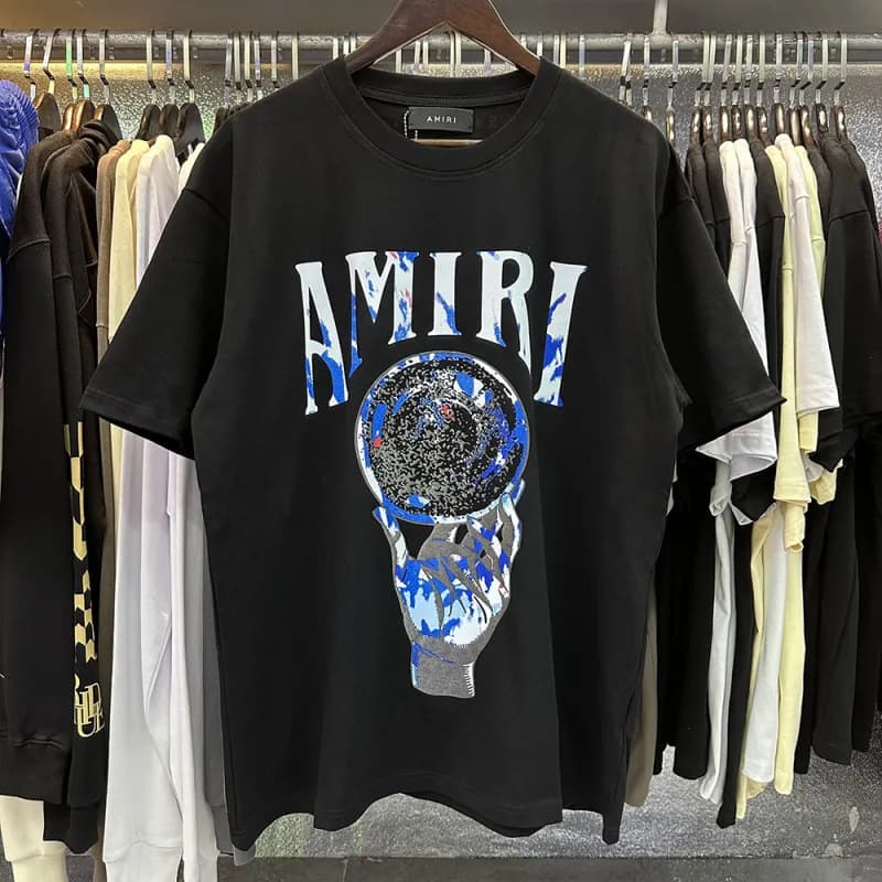 Amiri Graphic Tee Signature Script — 926 black
