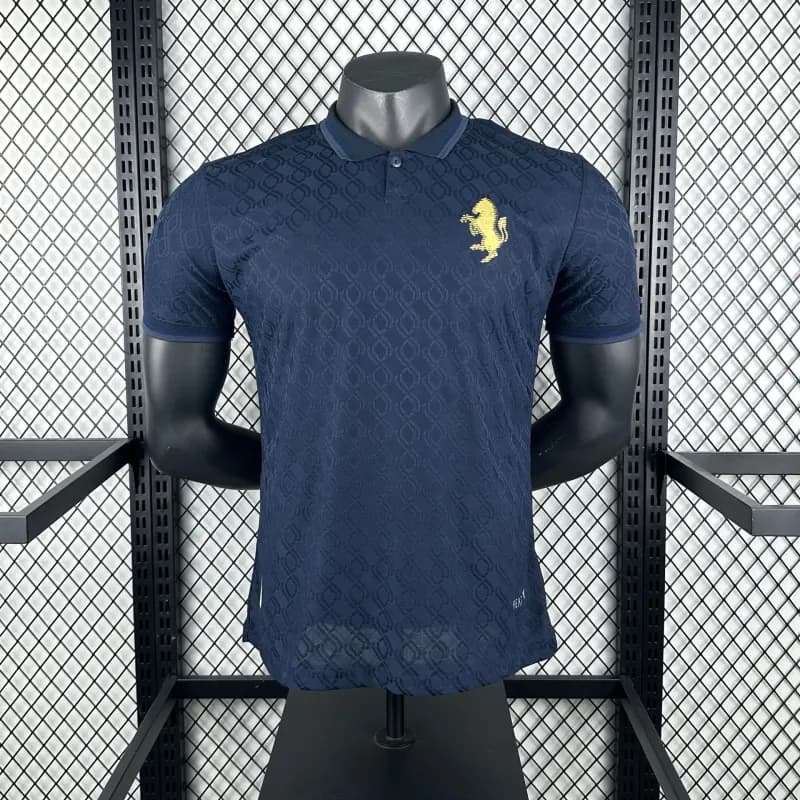 Ferragamo Polo Shirt Embroidered Lion