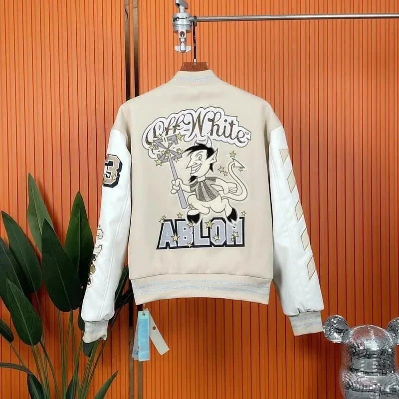 Off-White Varsity Jacket AC Milan Devil — 米兰色恶魔外套