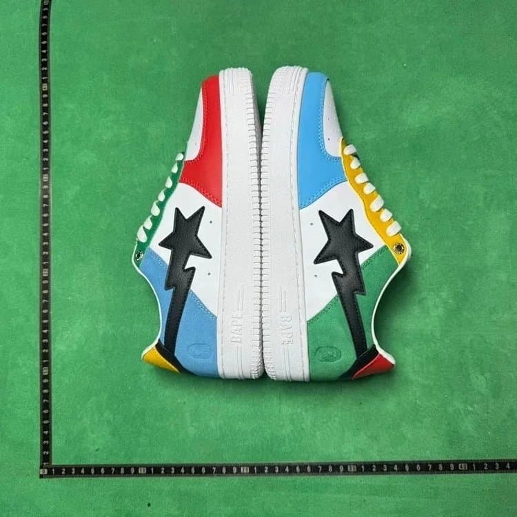 BAPE Star Low White Grey — 38号多彩191 048