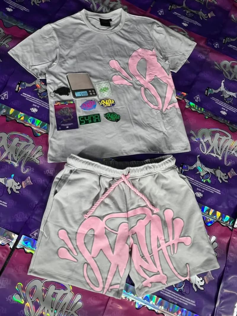 Sp5der Graffiti Logo Set Pink Script