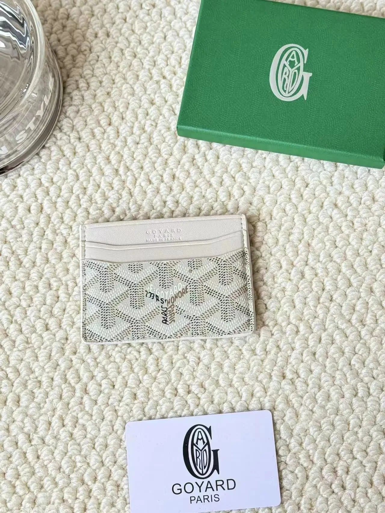 Goyard Card Holder Goyardine Canvas