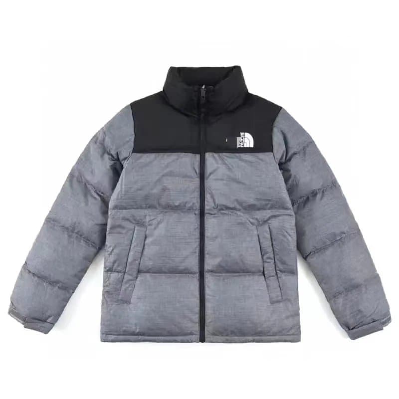 The North Face Nuptse Jacket Heather Grey/Black