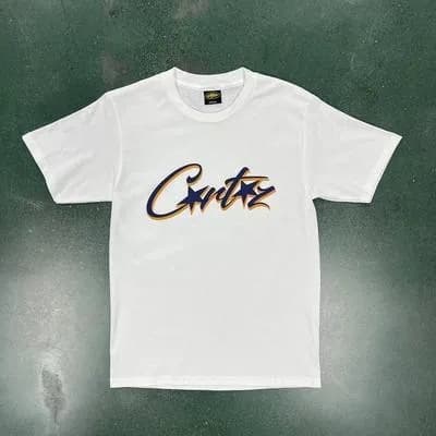 Graphic Tee Corteiz Script — 白色5棉