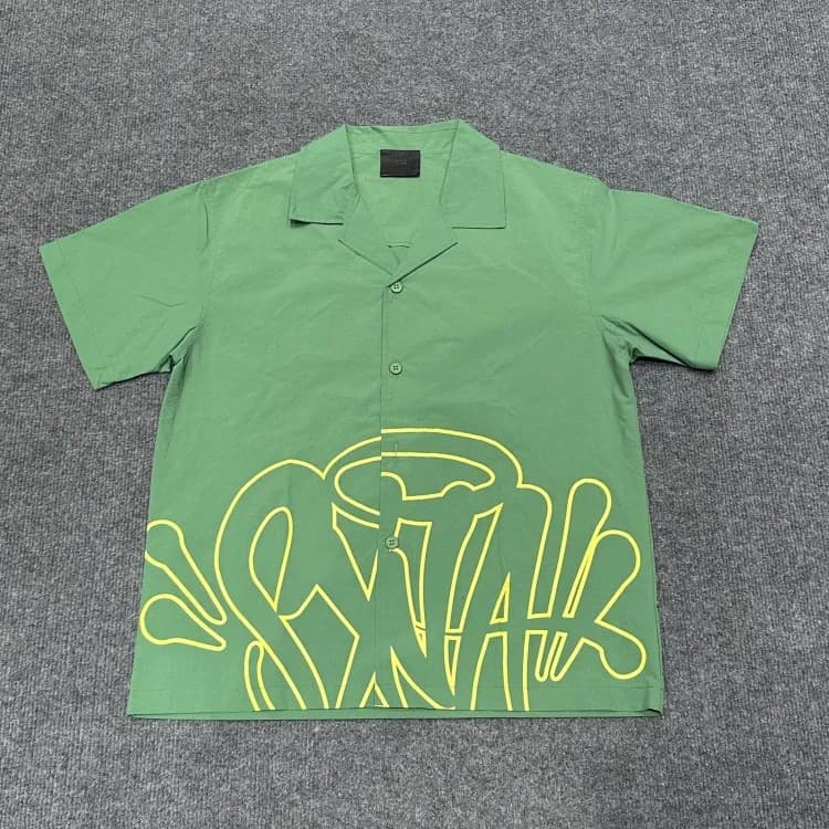 Off-White Short-Sleeve Shirt Graffiti Logo
