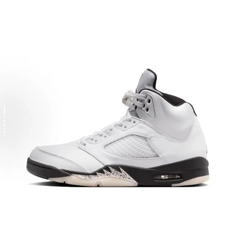 Air Jordan 5 White Black