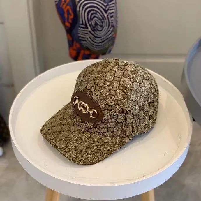 Gucci Baseball Cap GG Monogram — G链条棒球帽卡其色