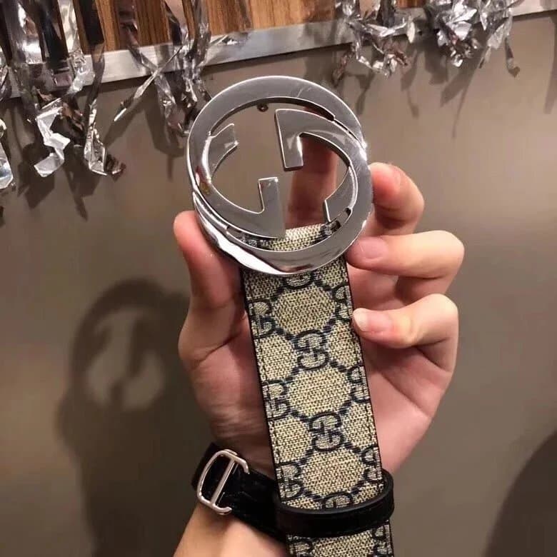 Gucci Horsebit 1955 Belt GG Supreme Canvas