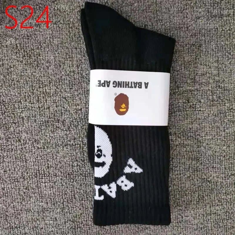 BAPE Crew Socks Ape Head Logo