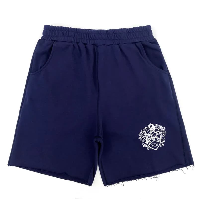 Balenciaga Crest Shorts Embroidered Crest