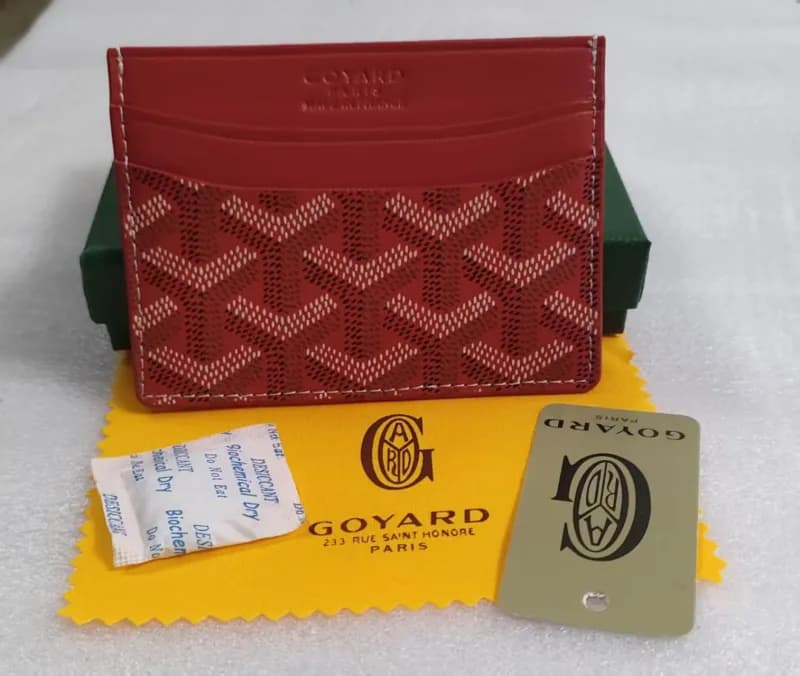 Goyard Card Holder Goyardine Canvas