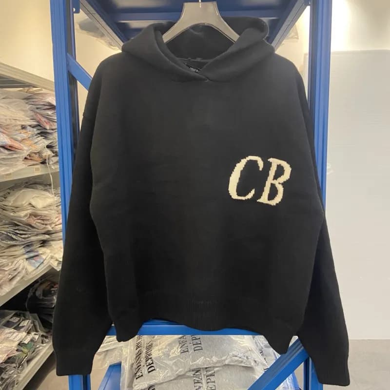 Cole Buxton Hooded Sweater CB Logo — Cb636 black