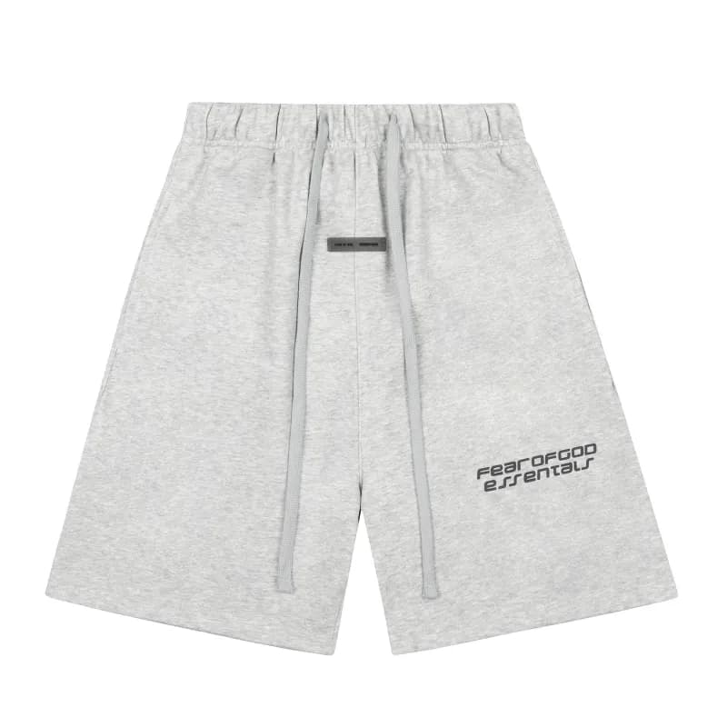 Fear of God Essentials Logo Shorts Heather Grey
