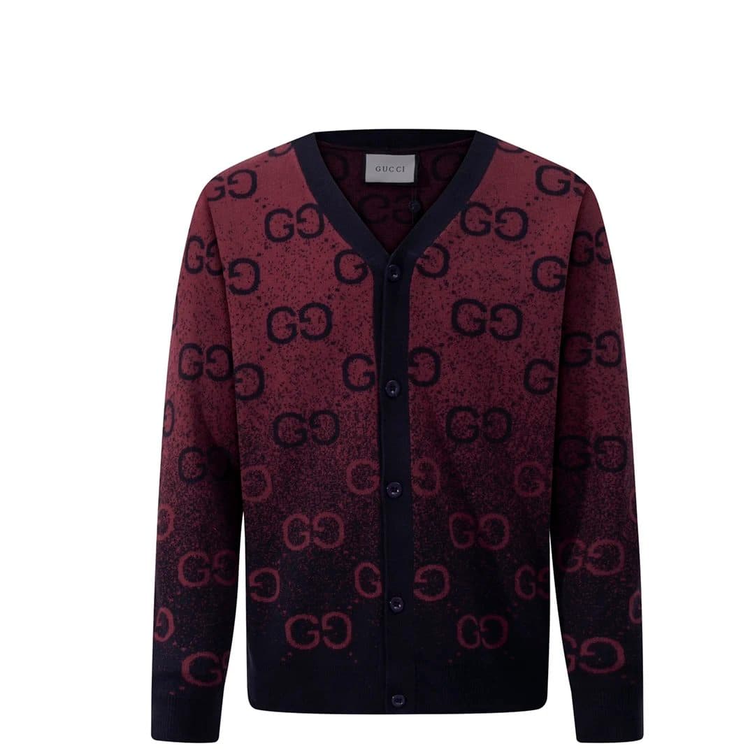 Gucci GG Knit Cardigan All-Over Logo