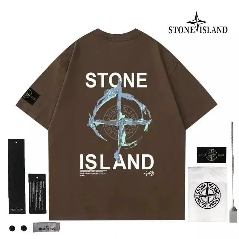 Stone Island T-Shirt Compass Logo Patch — 33