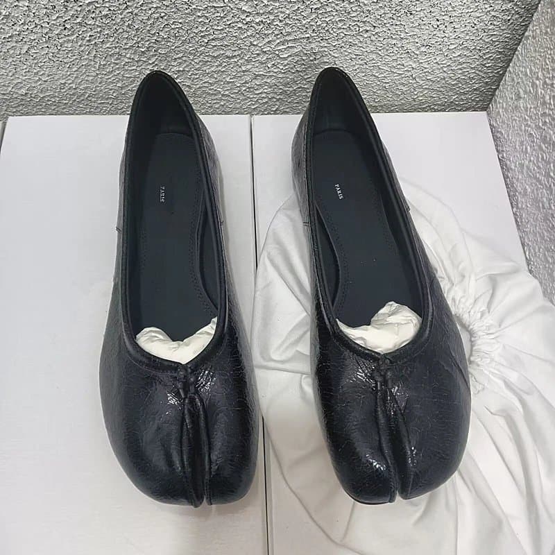 Maison Margiela Tabi Loafer Crinkled Leather