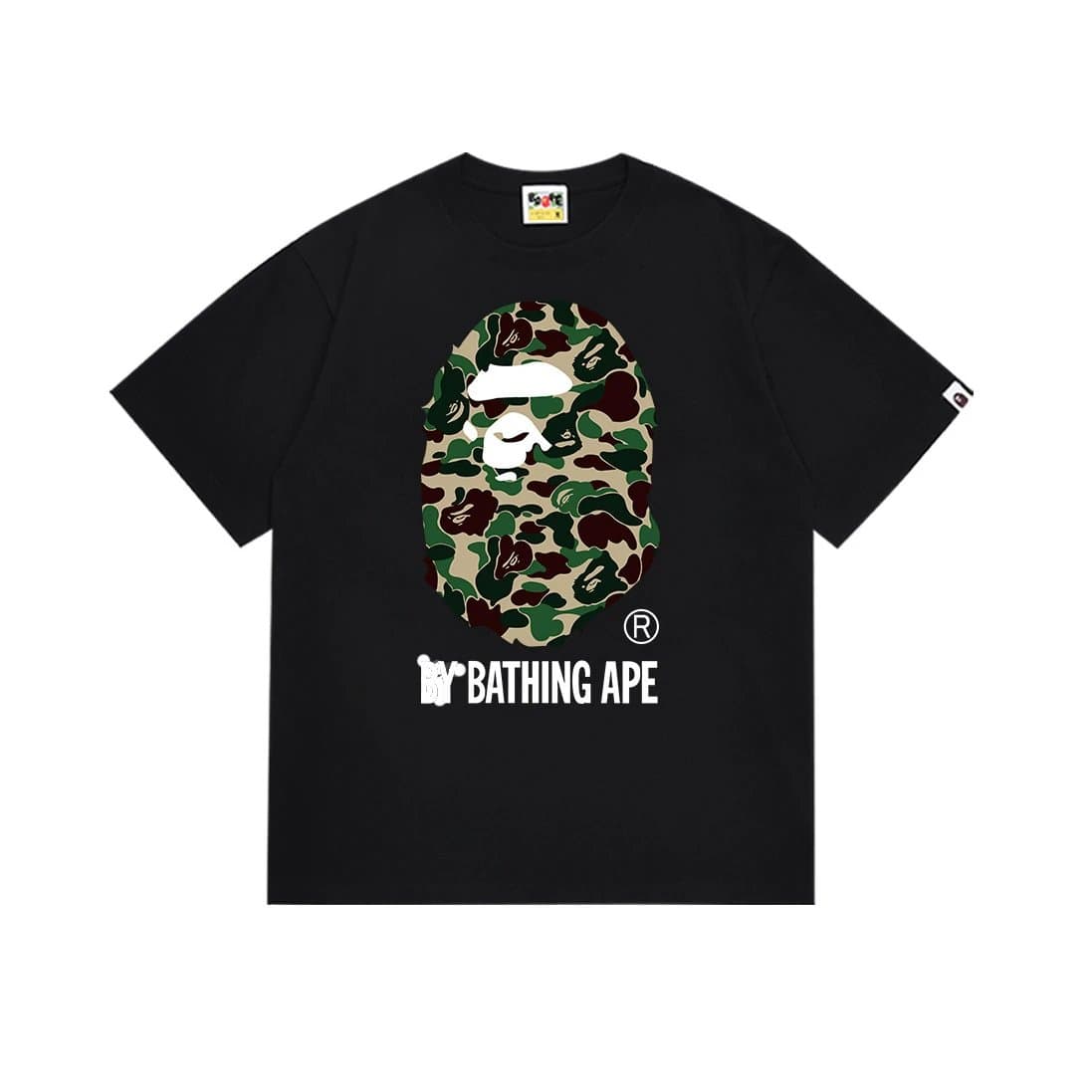BAPE Graphic Tee Ape Head Print — 151黑绿