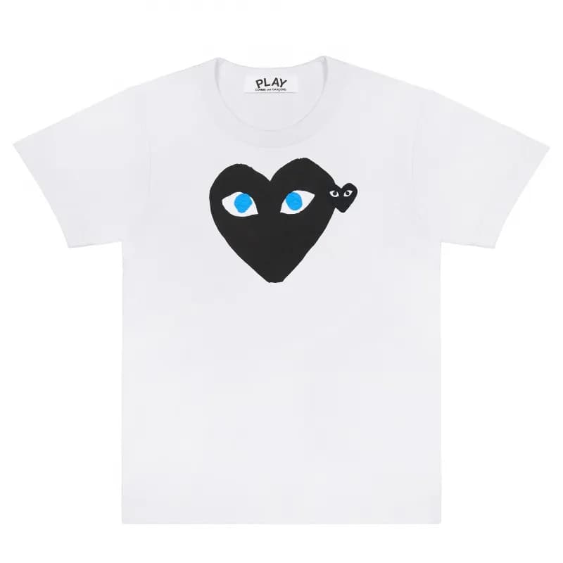 Comme des Garçons Heart T-Shirt Red Heart — Blue eyes [black heart]