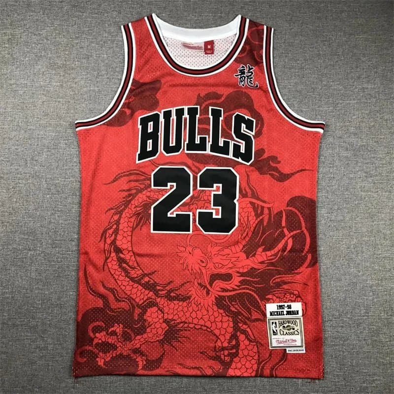 Nike Chicago Bulls Jersey Dragon Print