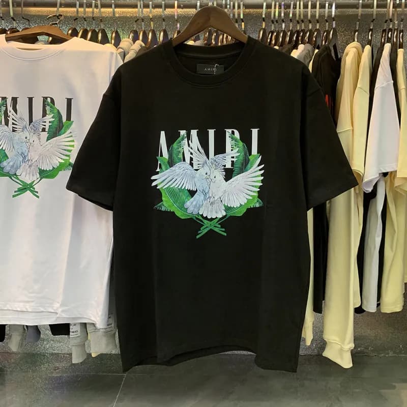 Amiri Graphic Tee Signature Script — 910 black