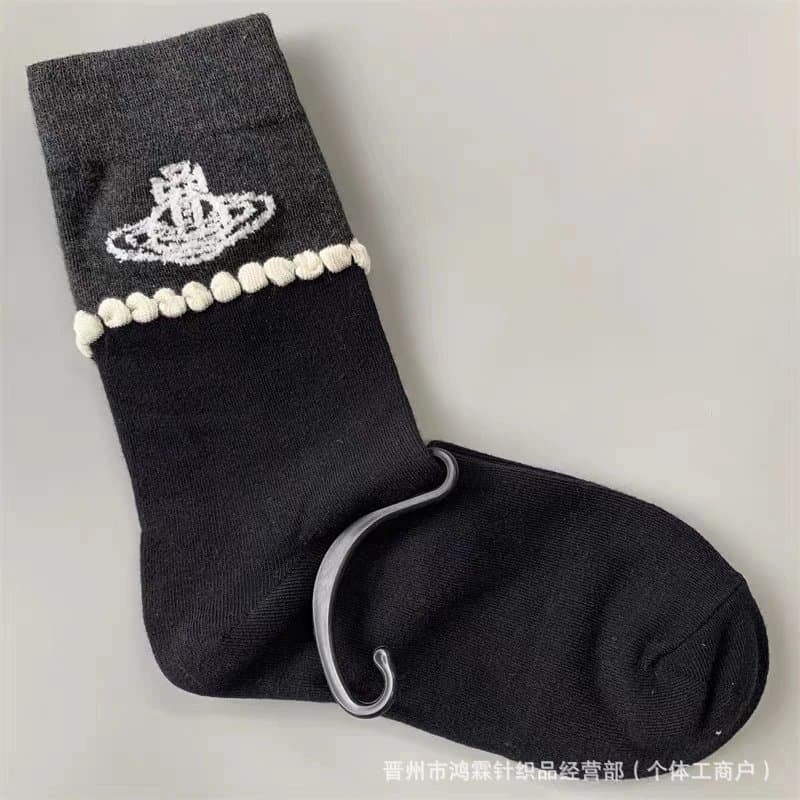 Vivienne Westwood Orb Logo Sock Pom-Pom Trim