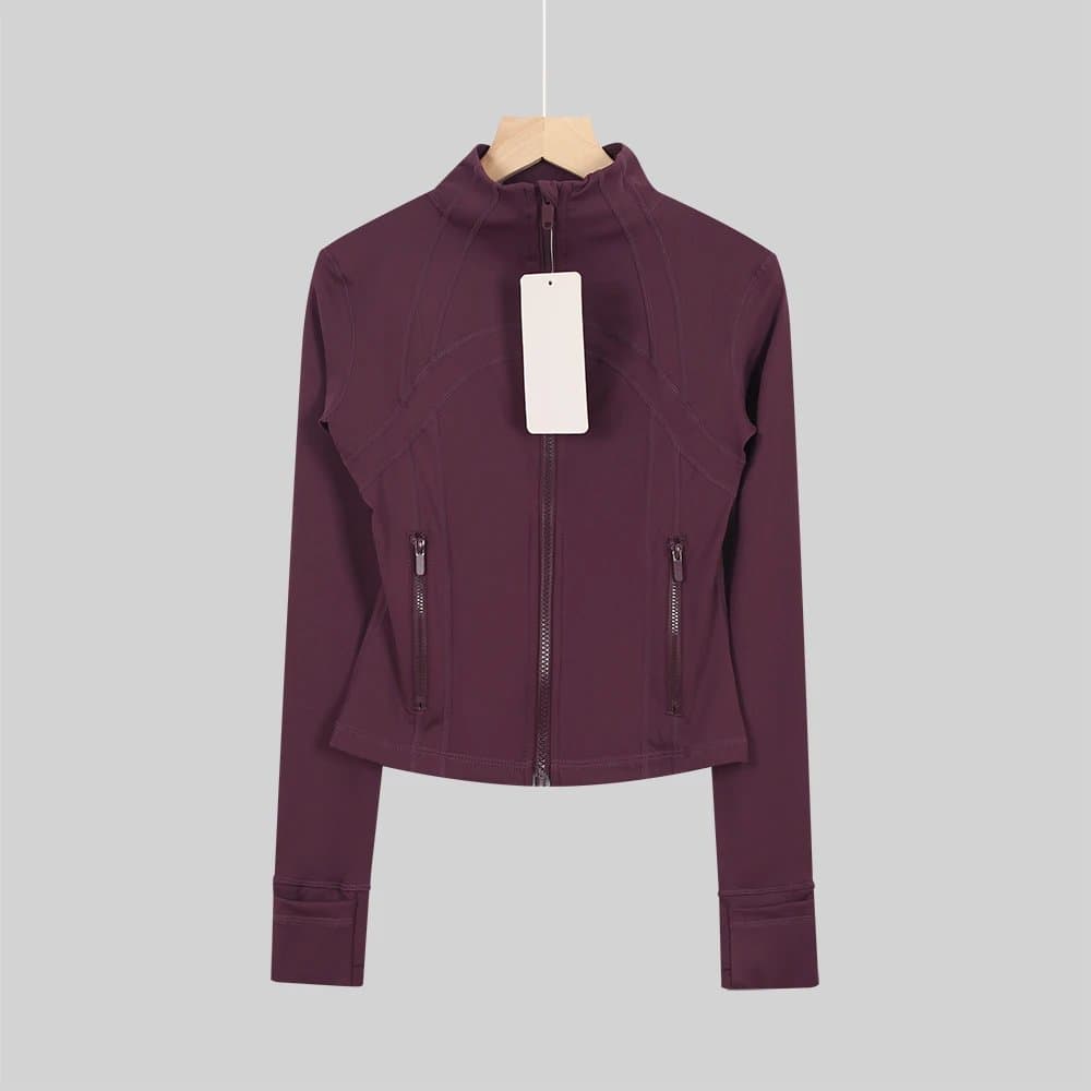 Lululemon Define Jacket High-Neck Zip-Up — 茄紫色