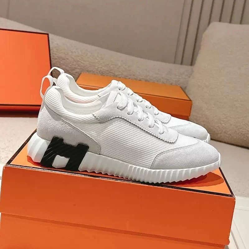 Hermès H-Racer White with Black H Logo