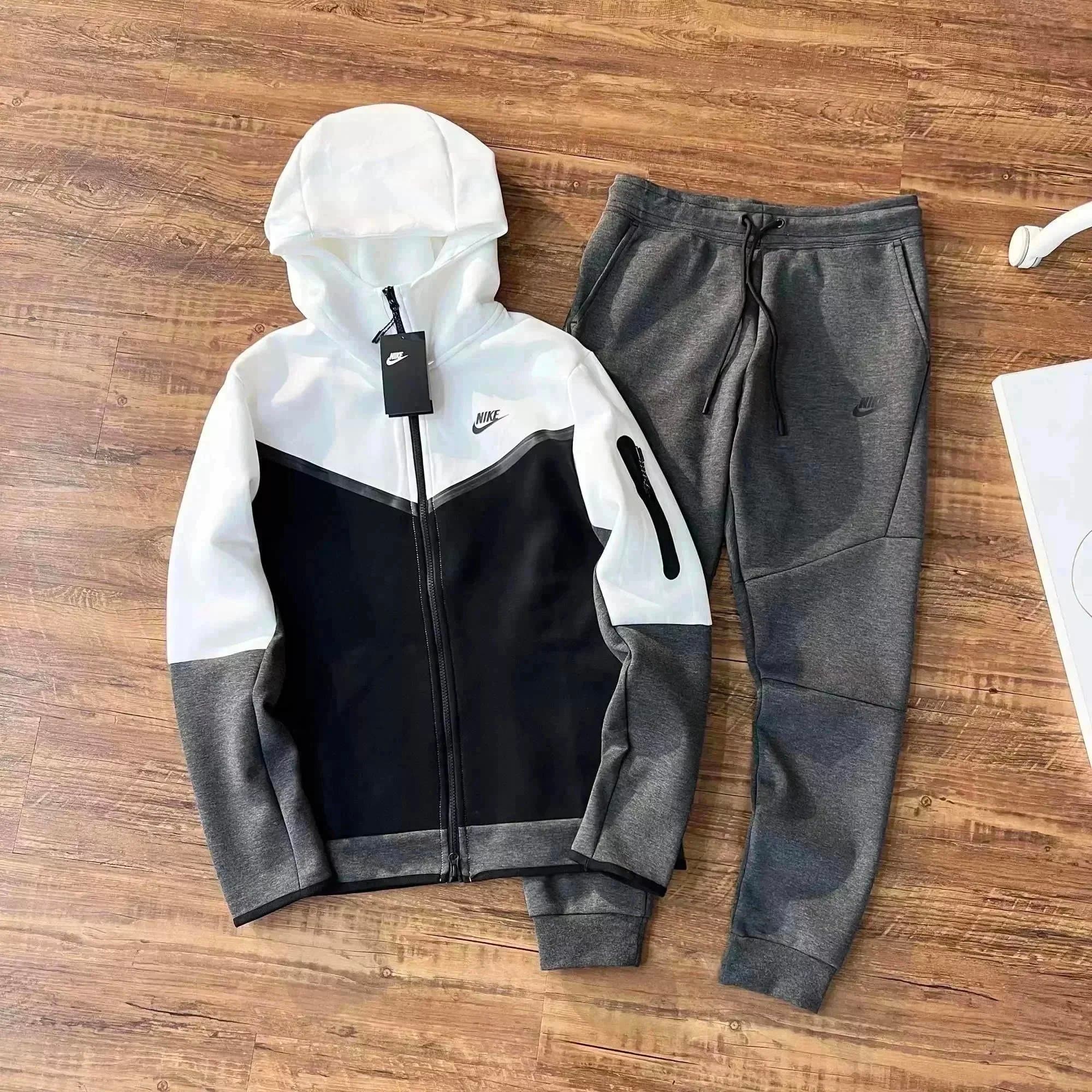 Nike Track Suit Solid Green — 黑白灰一套