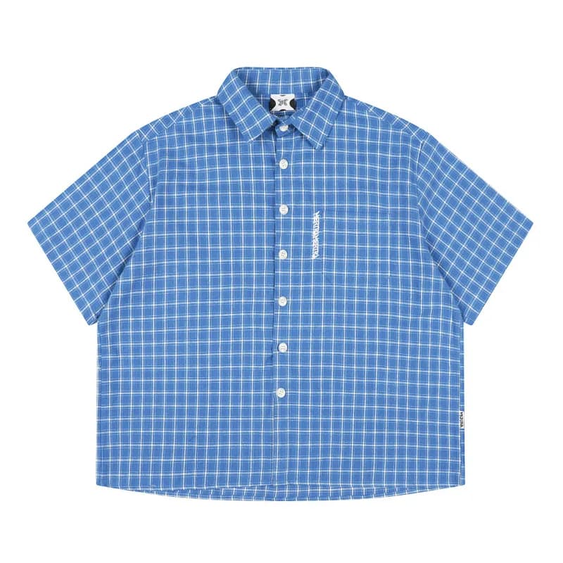 Vivienne Westwood Short-Sleeve Button-Up Shirt Grid Check