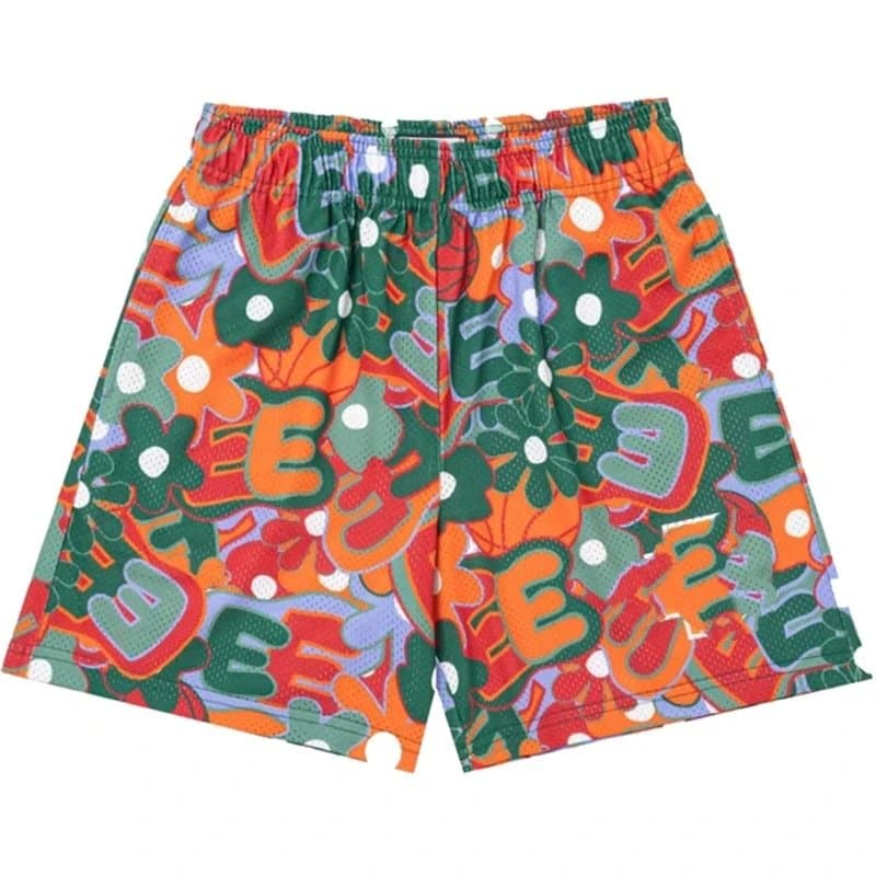 Supreme Mesh Shorts Floral Graffiti Print