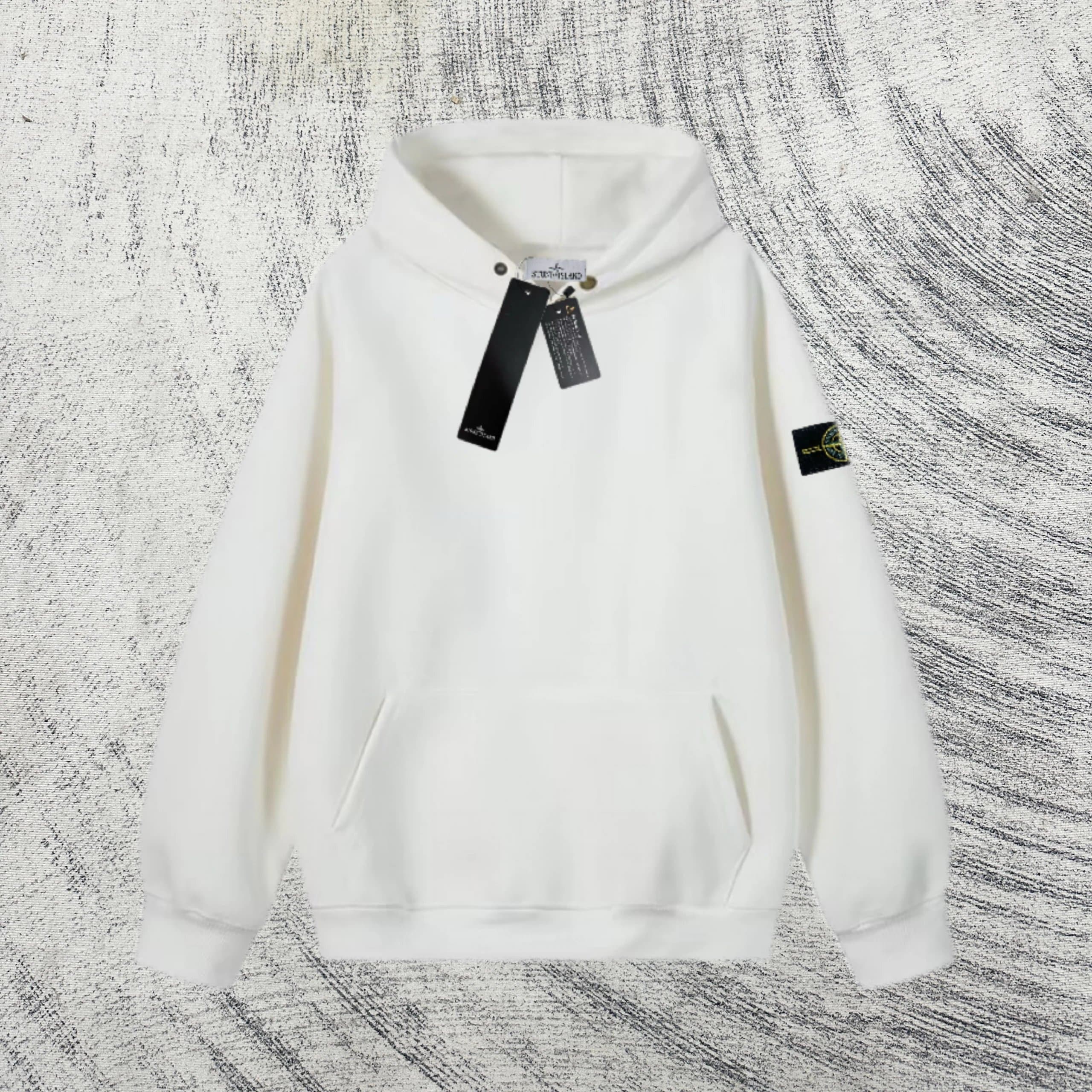 Stone Island Hooded Sweatshirt Classic Logo Patch
