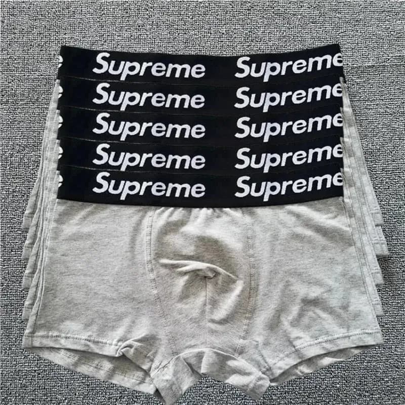 Supreme Boxer Brief Logo Waistband — sup-灰色-5条