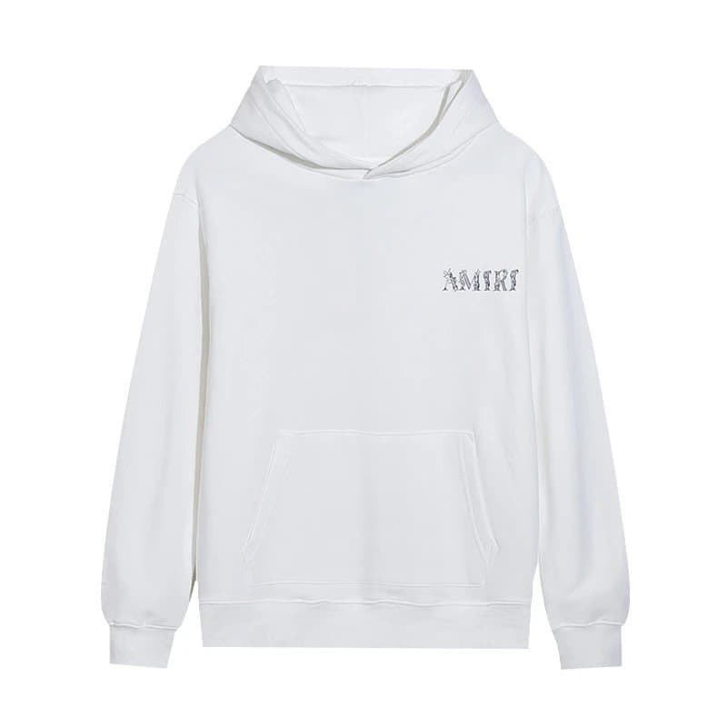 Hoodie Amiri Script Logo — 9020白色