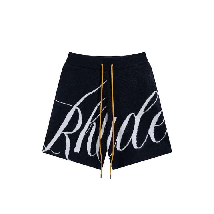 Rhude Knit Shorts Script Logo